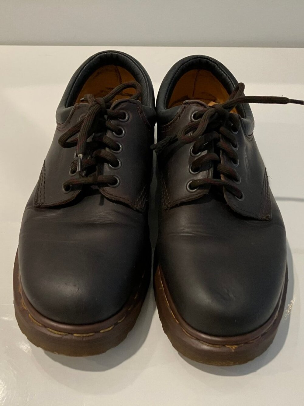 Dr. Martens Docs 8053 5-eye Oxford shoe brown Made in England UK 8M US 9M VGC